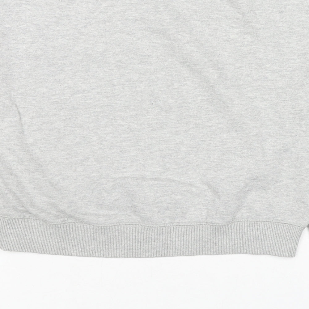 Miss Selfridge Womens Grey Cotton Pullover Sweatshirt Size 6 Pullover - Queen Bee