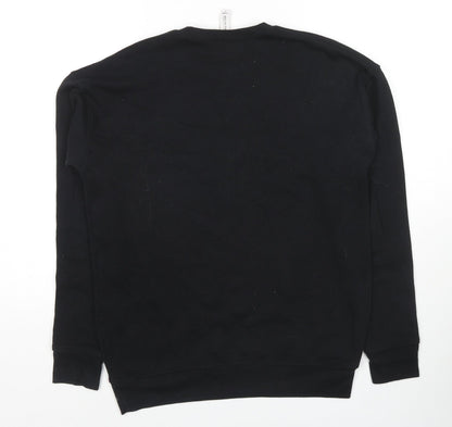 Netflix Mens Black Cotton Pullover Sweatshirt Size S - Netflix