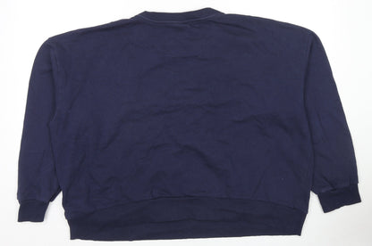 Netflix Womens Blue Cotton Pullover Sweatshirt Size 24 Pullover - Netflix Stranger Things Size 24-26