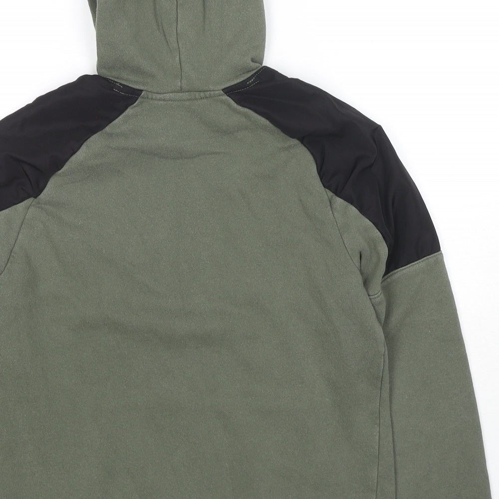 H&M Boys Green Cotton Pullover Sweatshirt Size 10-11 Years Pullover - Active Vibes Technical Age 10-12 Years