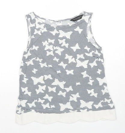 Womens UK Size 8 Dorothy Perkins White Basic Tank