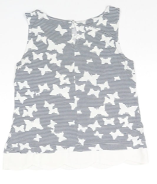 Womens UK Size 8 Dorothy Perkins White Basic Tank