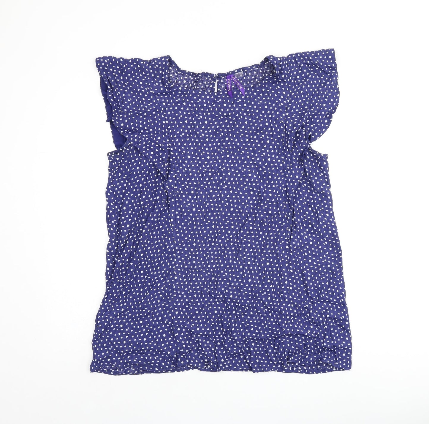 Womens UK Size 12 Seraphine Blue Basic Tank