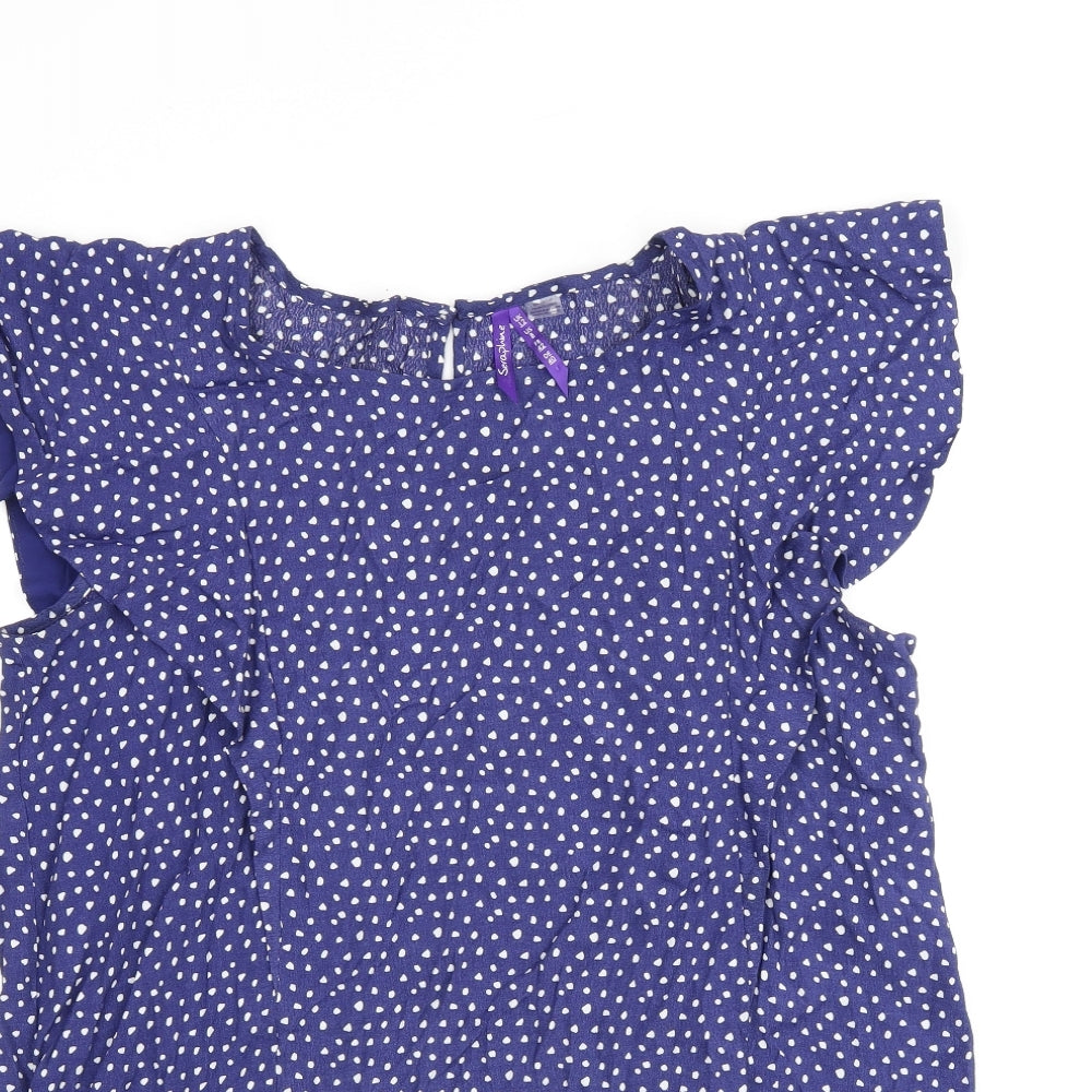 Womens UK Size 12 Seraphine Blue Basic Tank