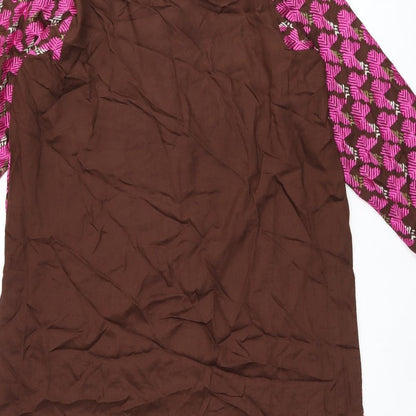 Womens UK Size 12 Khaadi Brown Tunic Blouse