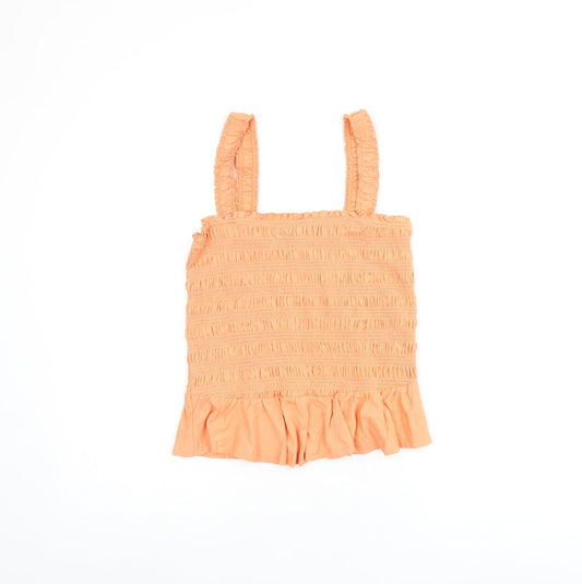 Womens UK Size 12 New Look Orange Cropped Tank
