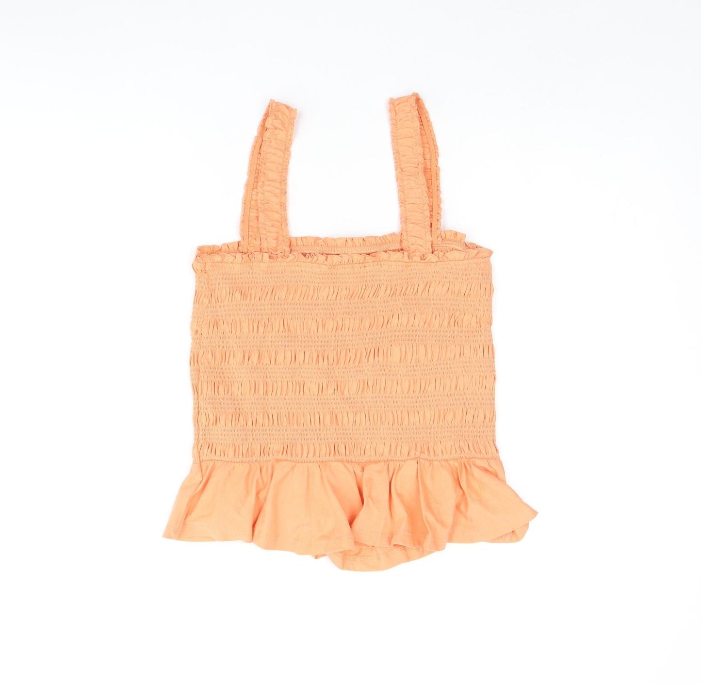 Womens UK Size 12 New Look Orange Cropped Tank
