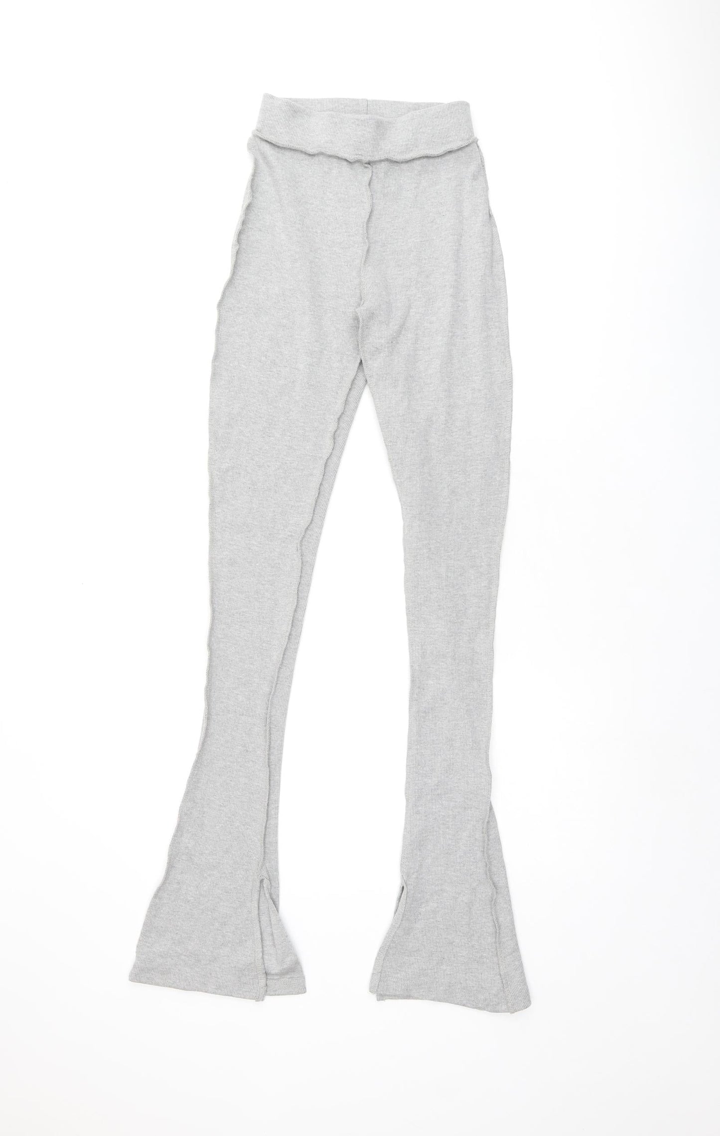 Womens UK Size 4 PRETTYLITTLETHING Regular Fit  Grey Trousers