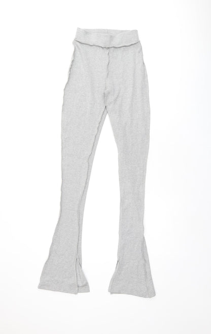 Womens UK Size 4 PRETTYLITTLETHING Regular Fit  Grey Trousers