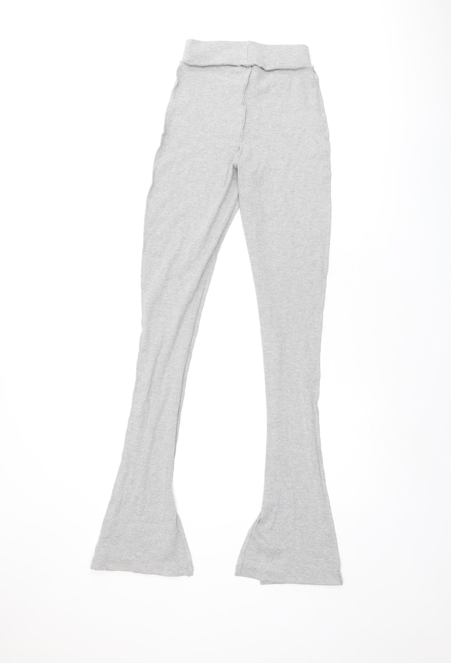 Womens UK Size 4 PRETTYLITTLETHING Regular Fit  Grey Trousers