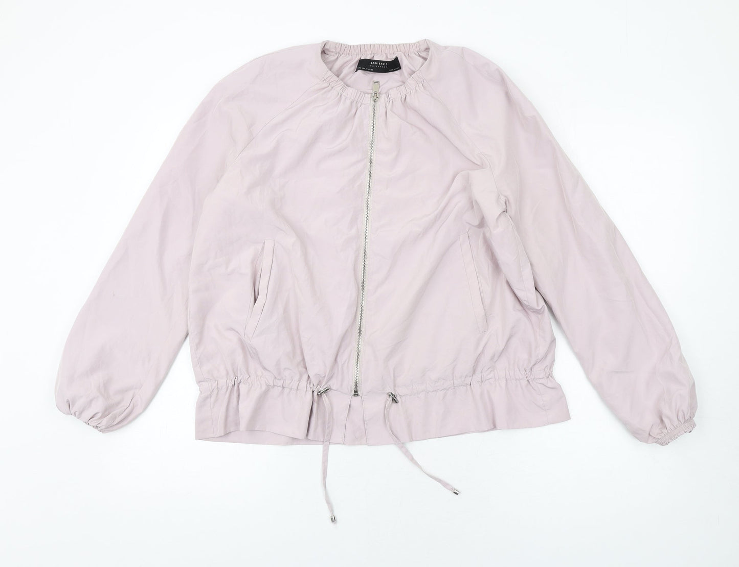 Womens UK Size S Zara Purple Bomber Jacket