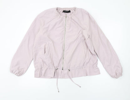 Womens UK Size S Zara Purple Bomber Jacket