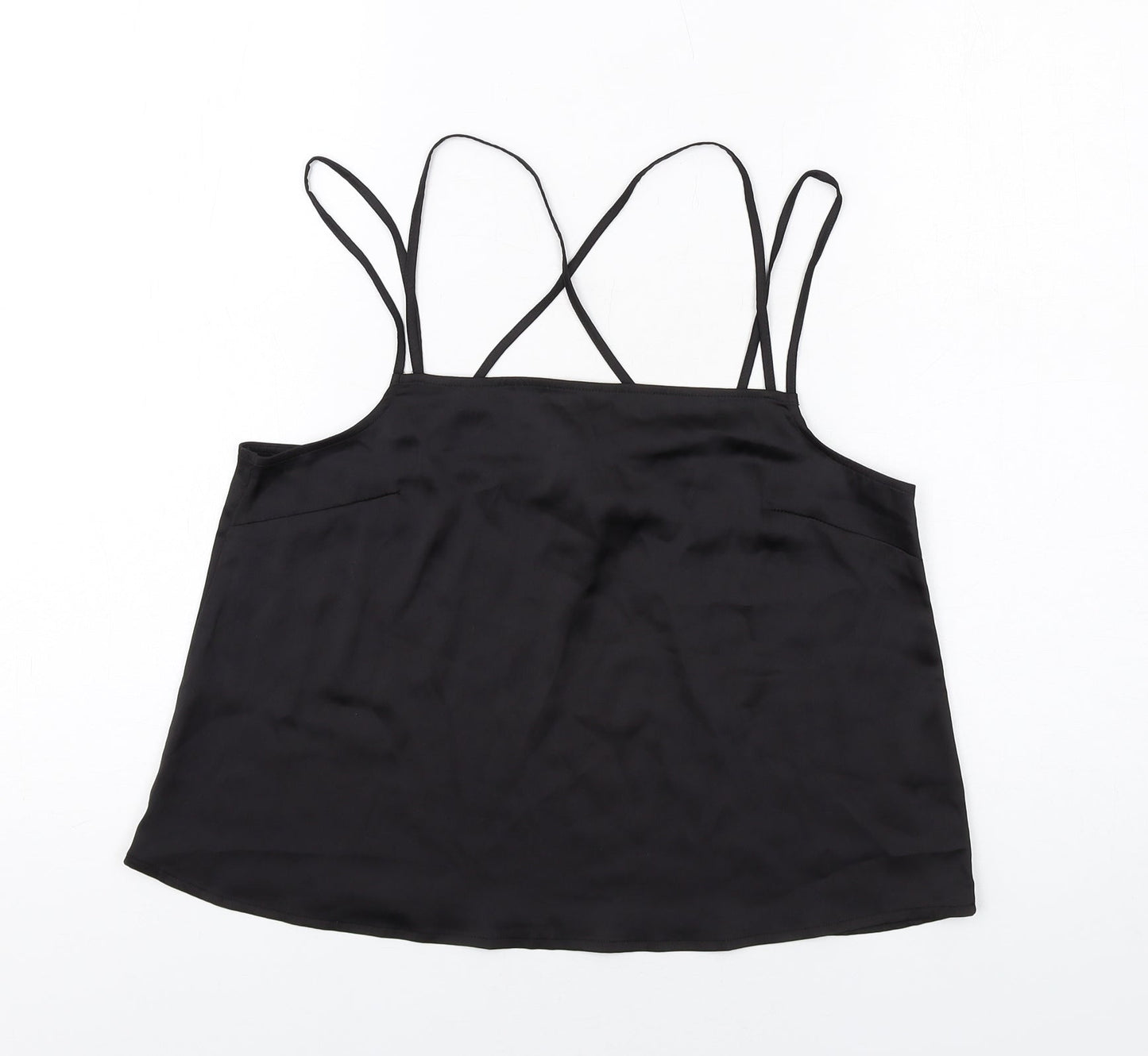 Womens UK Size 10 H&M Black Camisole T-Shirt
