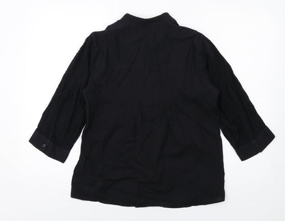 Womens UK Size L VERO MODA Black Basic Blouse