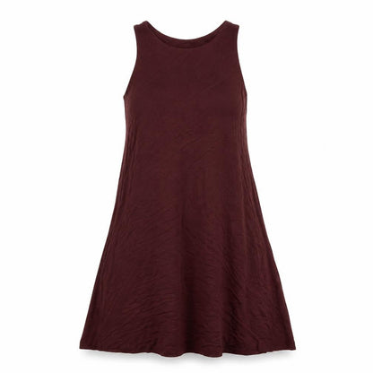 H&M Womens Brown Viscose Tank Dress Size XS Round Neck Pullover