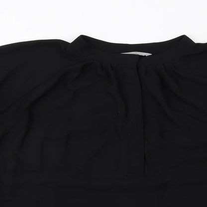 Womens UK Size L H&M Black Basic Blouse