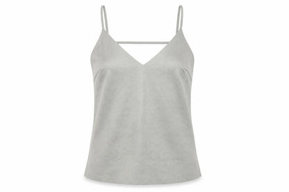 Womens UK Size S Glamorous Grey Camisole T-Shirt