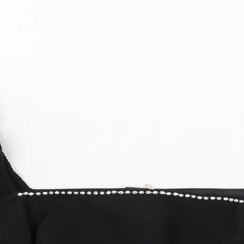 Womens UK Size 12 New Look Black Basic Blouse