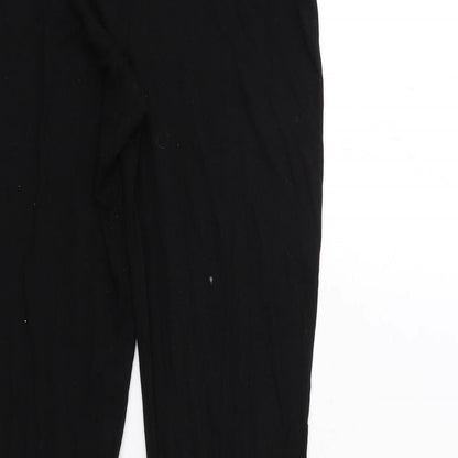 Womens UK Size 8 ASOS Regular Fit  Black Trousers