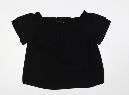 Womens UK Size 18 Dorothy Perkins Blue Basic Blouse