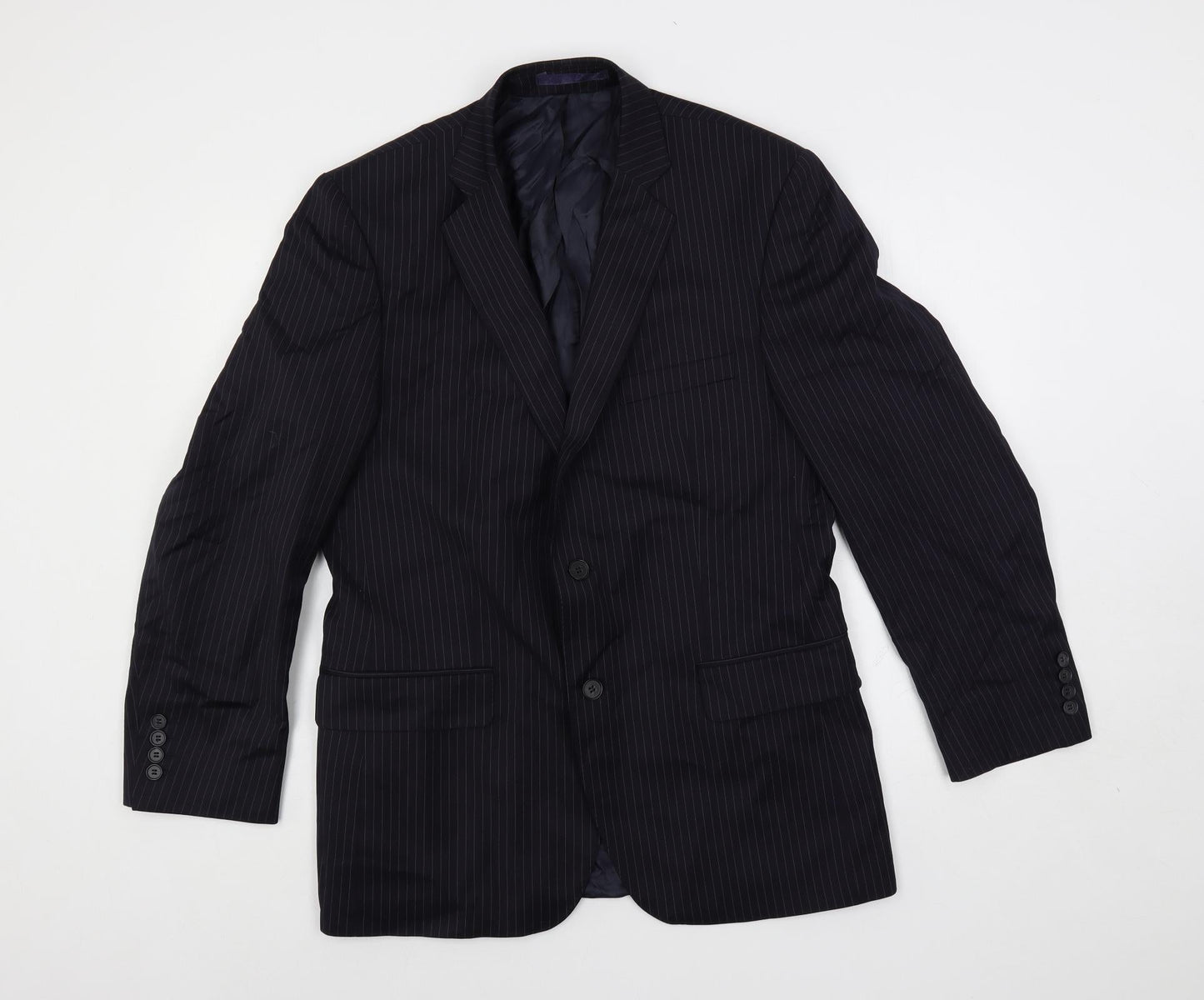 Mens UK Size 40 Racing Green Regular Blue Suit Jacket