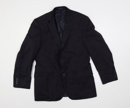 Mens UK Size 40 Racing Green Regular Blue Suit Jacket