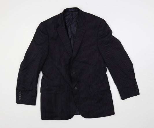 Mens UK Size 40 Racing Green Regular Blue Suit Jacket