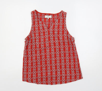Womens UK Size 10 NEXT Red Basic Tank