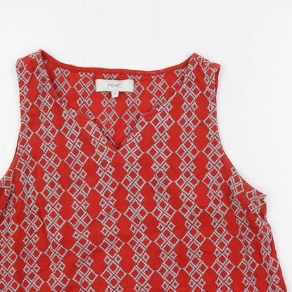 Womens UK Size 10 NEXT Red Basic Tank