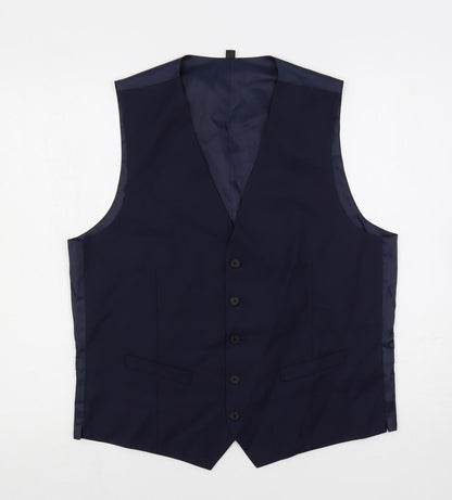 Mens UK Size 42 Marks and Spencer Regular Blue Suit Jacket