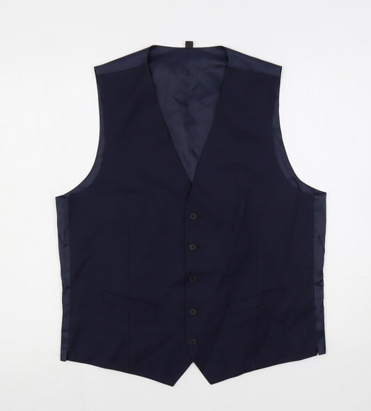 Mens UK Size 42 Marks and Spencer Regular Blue Suit Jacket