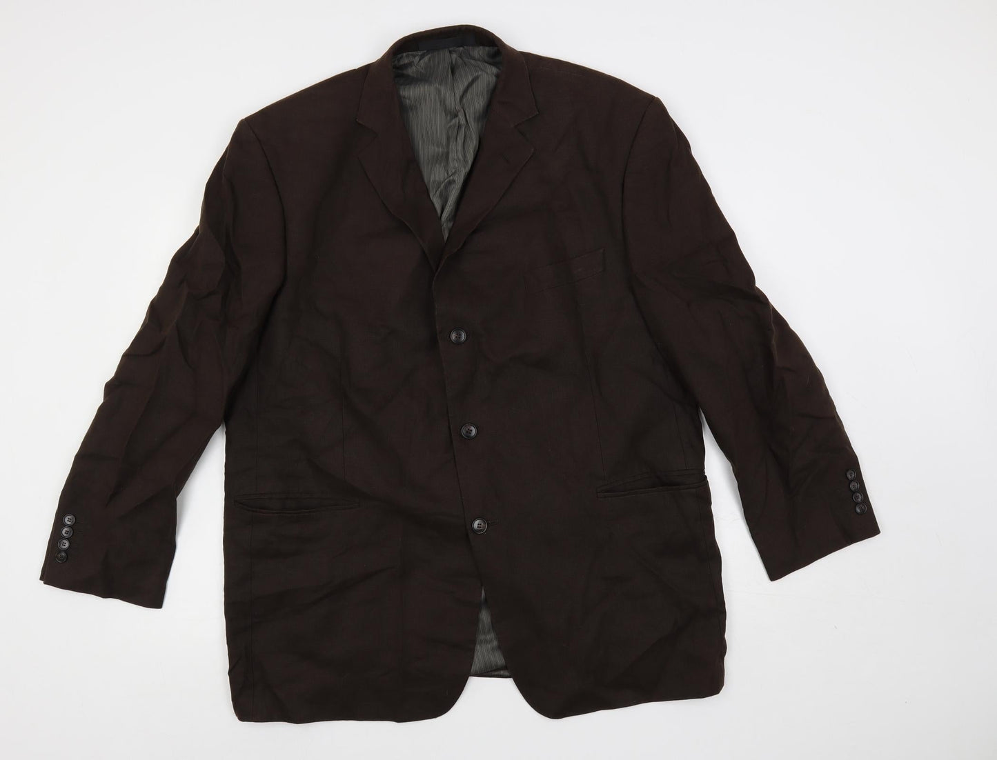 Mens UK Size 46 Marks and Spencer Regular Brown Suit Jacket