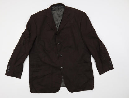Mens UK Size 46 Marks and Spencer Regular Brown Suit Jacket