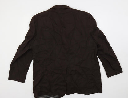 Mens UK Size 46 Marks and Spencer Regular Brown Suit Jacket