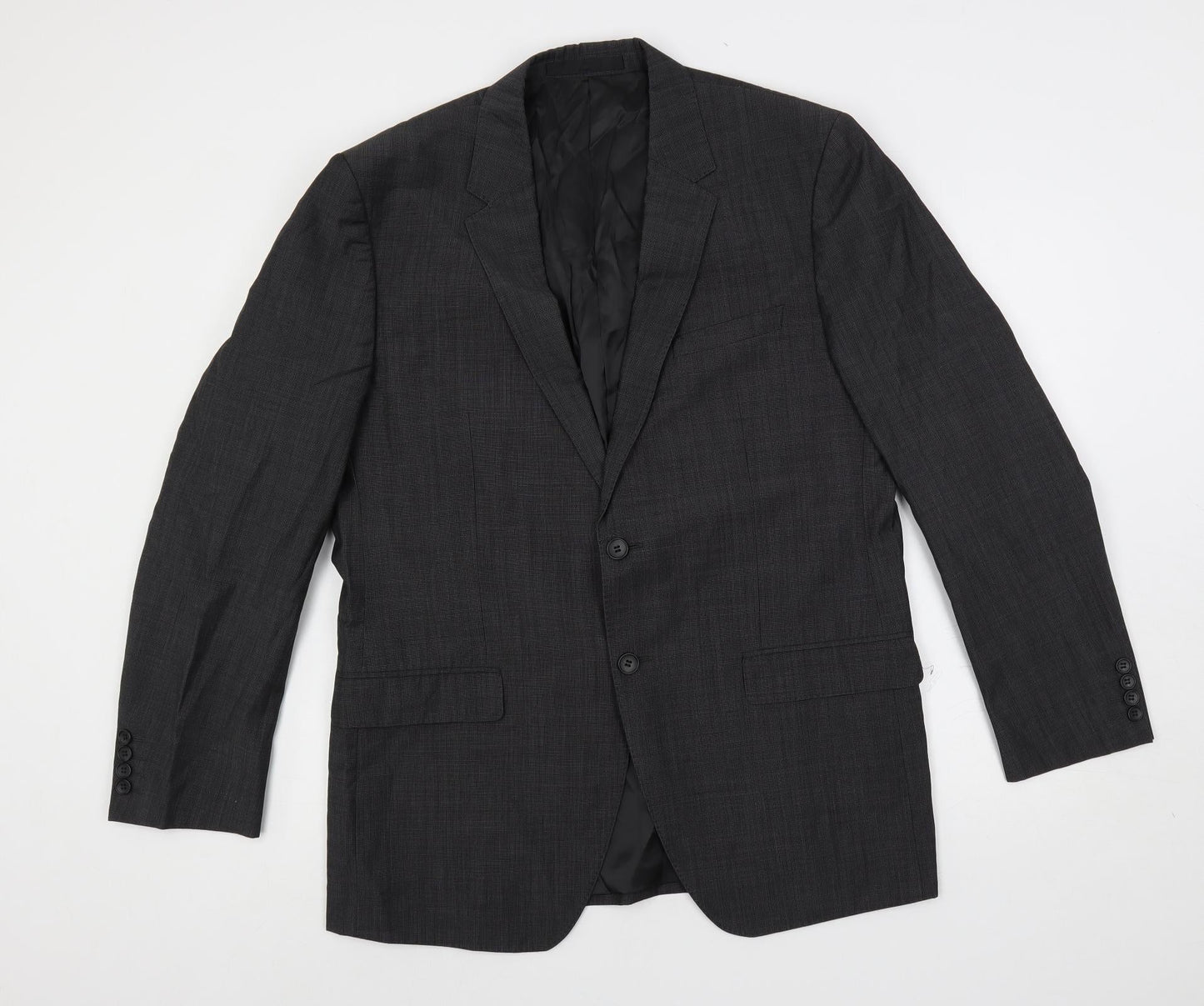 Autograph Mens Grey Polyester Jacket Suit Jacket Size 42 Regular