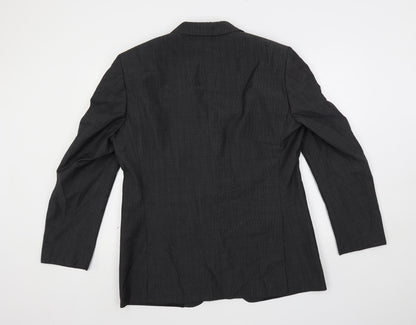 Autograph Mens Grey Polyester Jacket Suit Jacket Size 42 Regular