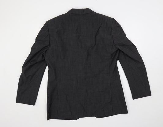 Autograph Mens Grey Polyester Jacket Suit Jacket Size 42 Regular