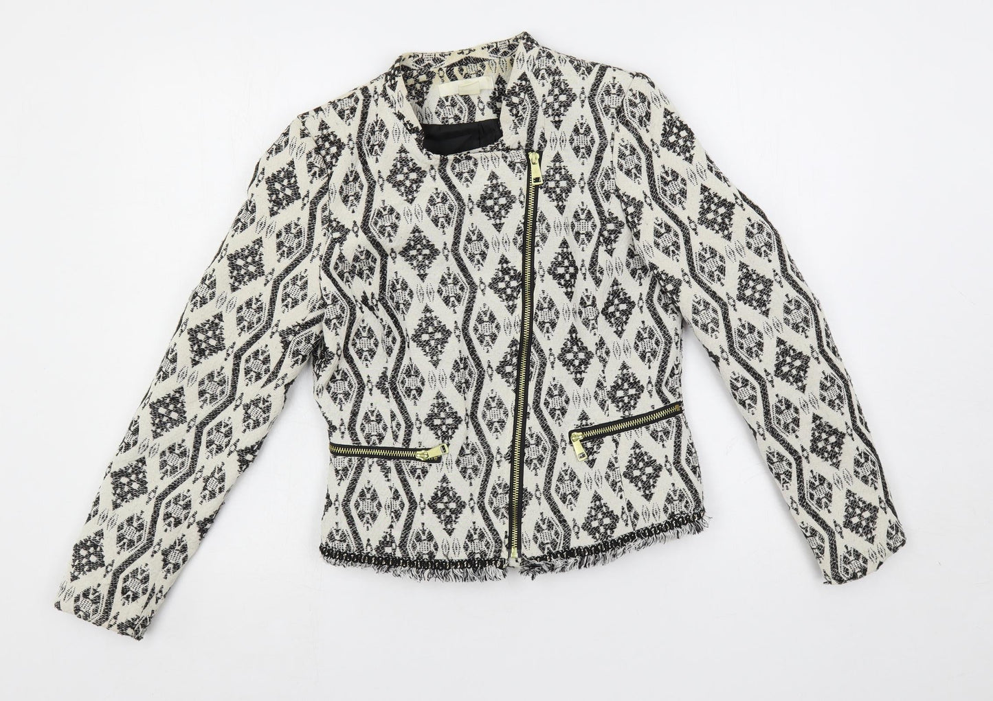 Womens UK Size 8 H&M White Jacket