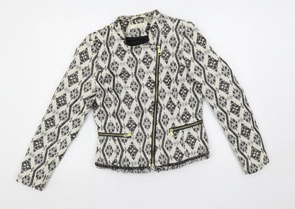 Womens UK Size 8 H&M White Jacket