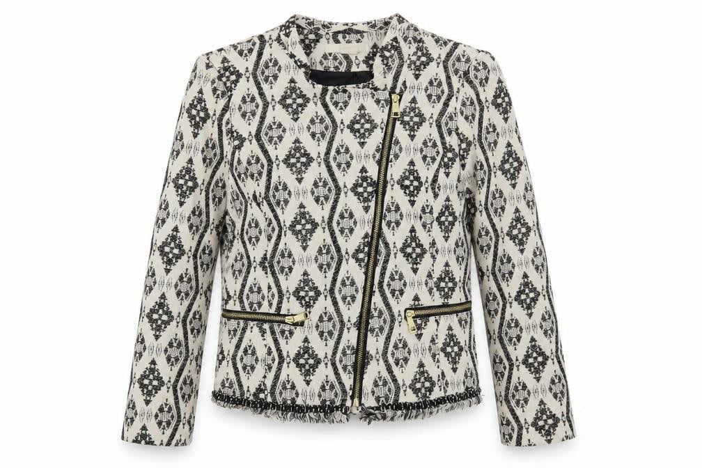 Womens UK Size 8 H&M White Jacket