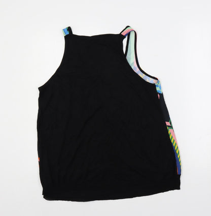 Womens UK Size 10 River Island Black Basic Tank
