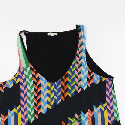 Womens UK Size 10 River Island Black Basic Tank