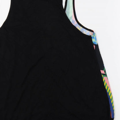 Womens UK Size 10 River Island Black Basic Tank