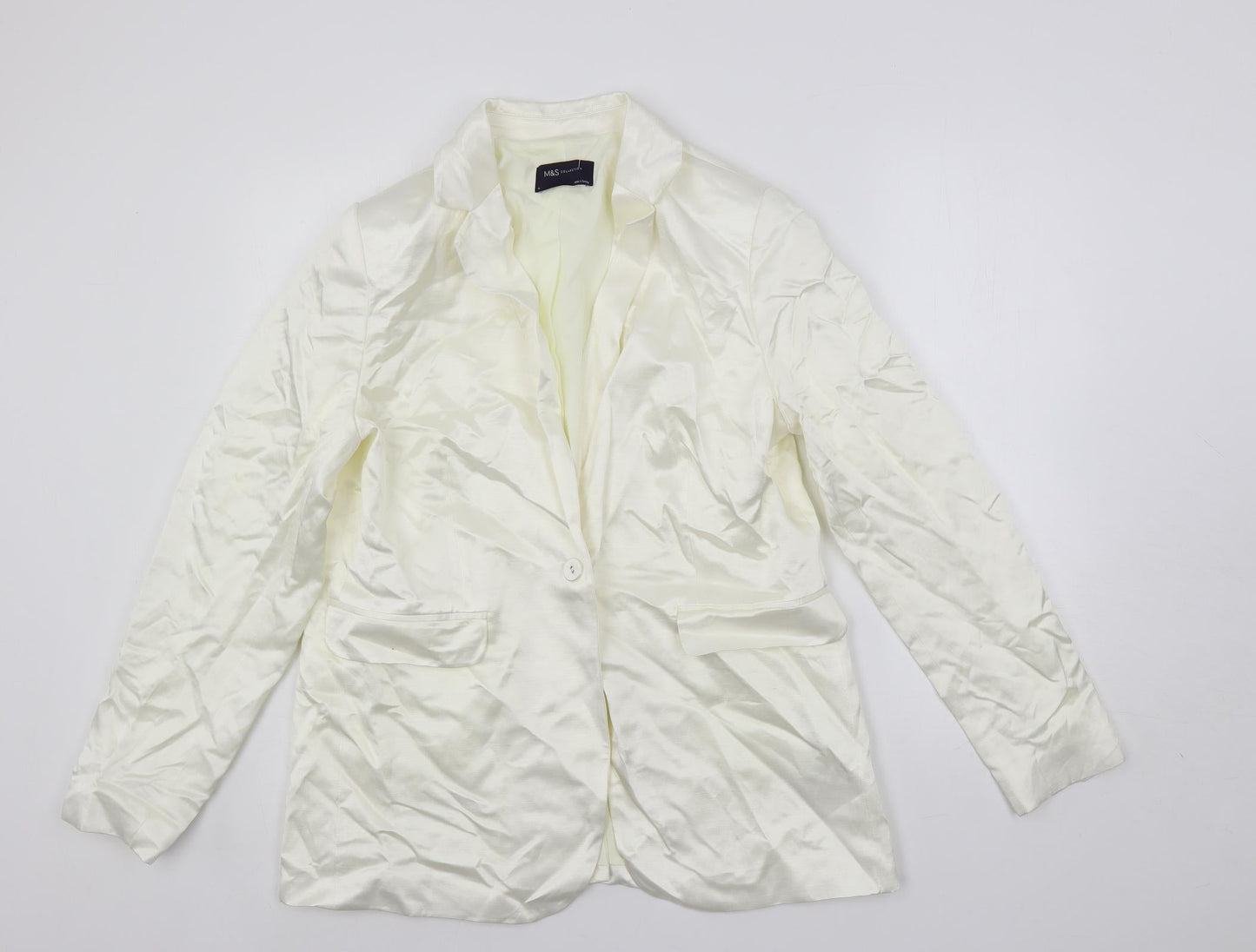 Womens UK Size 14 Marks and Spencer Ivory Jacket