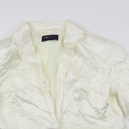 Womens UK Size 14 Marks and Spencer Ivory Jacket