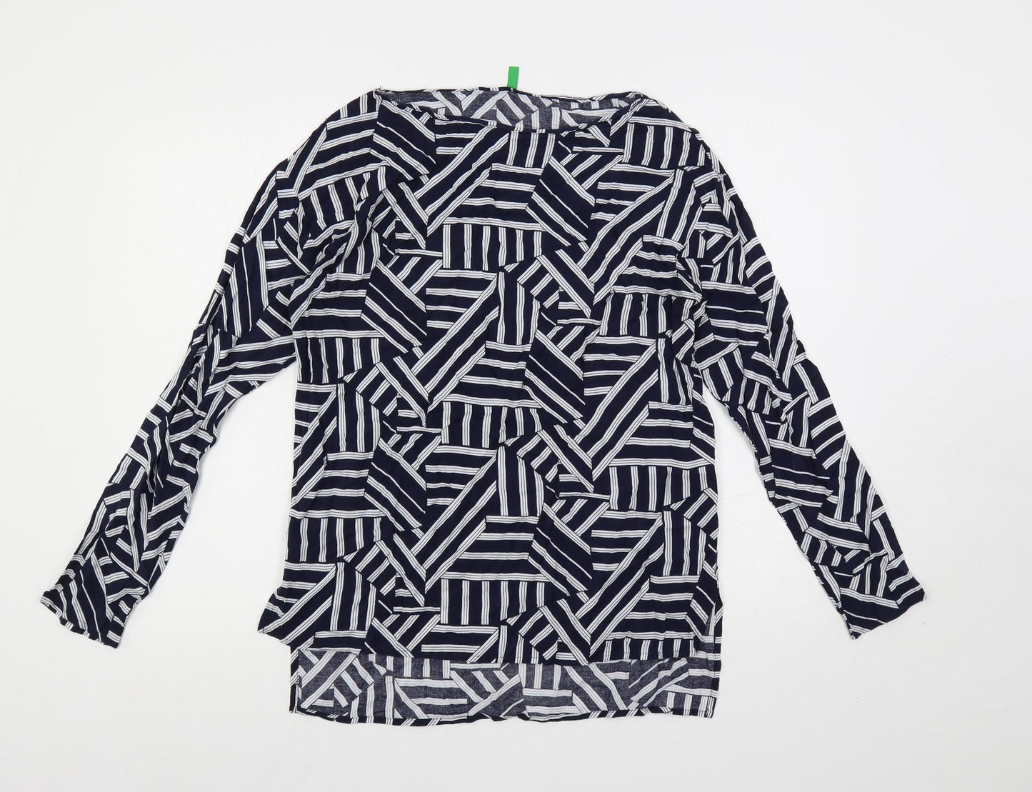 Womens UK Size S United Colors of Benetton Blue Basic Blouse