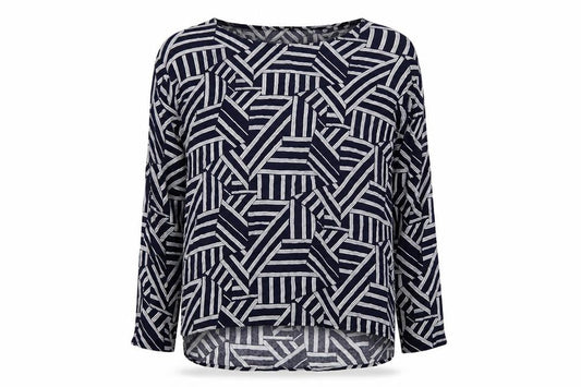 Womens UK Size S United Colors of Benetton Blue Basic Blouse