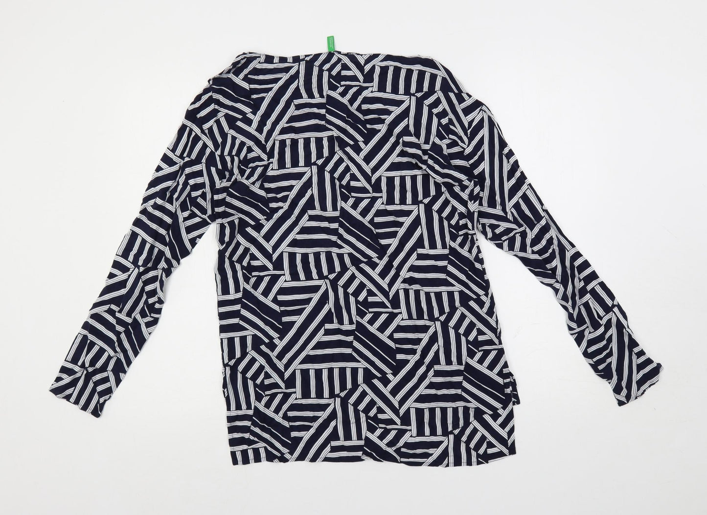 Womens UK Size S United Colors of Benetton Blue Basic Blouse