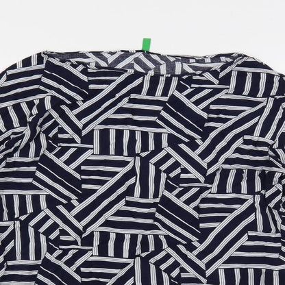 Womens UK Size S United Colors of Benetton Blue Basic Blouse