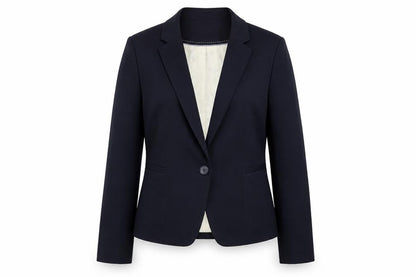 Marks & Spencer Womens Blue Jacket Blazer Size 8 Button